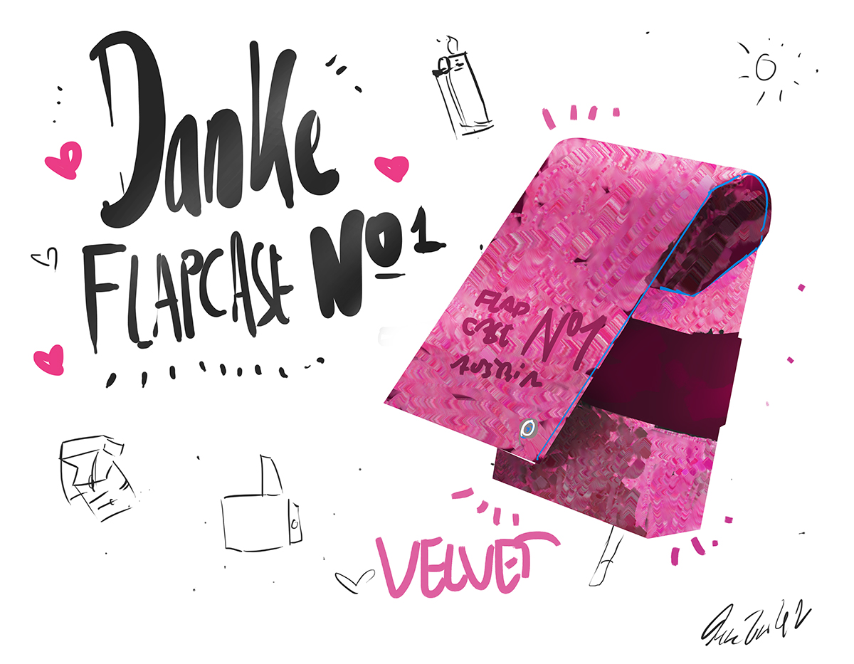 Zigarettenetui - Danke Flapcase!